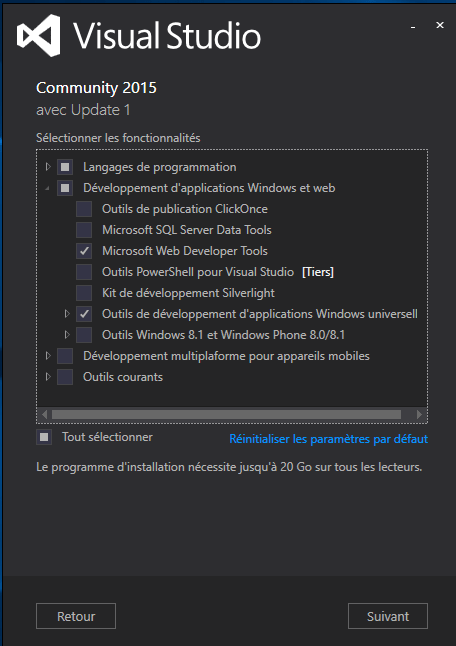 options Visual Studio Community Edition