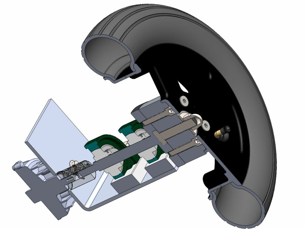 Maya groupe moto-propulseur vue sur le moto-réducteur RedOhm - 002