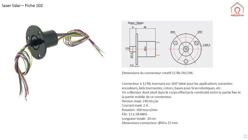 Laser lidar F102 - RedOhm