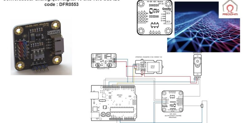 Convertisseur DFR0553 ADC 16 Bits