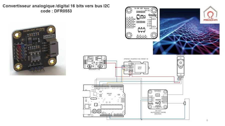 Convertisseur DFR0553 ADC 16 Bits